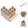  Kubb Game Numerical 12 Pins - Pine Wood