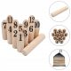  Kubb Game Numerical 12 Pins - Pine Wood