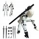  MINI LEGENDS ROBOT MOVABLE FIGURE COLLECTIBLE ROBOT MODEL WHITE