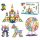  3D MAGNETIC CONSTRUCTION BLOCKS LARGE PANELS 130 PIECES EDUCATIONAL