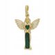  GOLDEN ANGEL PENDANT WITH MALACHITE