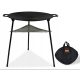  CCLIFE BBQ Round Cast Iron Grill Plate with Handles