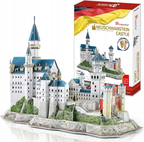  3D LED Puzzle Rotating White House with Detailed Interior Model Set