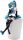  Miku figurine cute anime figurine for girls, sitting position statuette