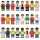  SET OF 24 PIECES OF FOOTBALLER FIGURINES LEWANDOWSKI RONALDO