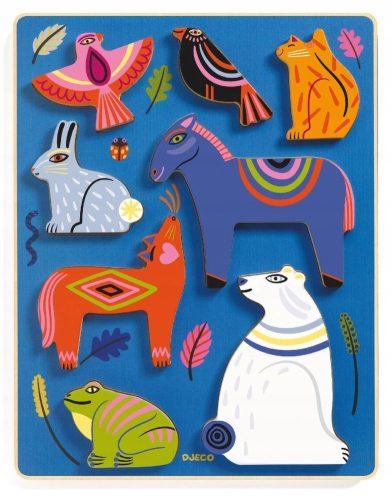  DJECO Totem Animals Puzzle 8 Pieces