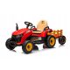  BATTERY POWERED TRACTOR FOR CHILDREN BBH-030 WITH TRAILER REMOTE CONTROL LED LIGHTS