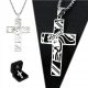  Men's CHAIN WITH CROSS Silver Cross Chain Necklace