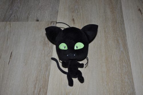  plush mascot black cat kwami Plagg Miraculum 18 cm