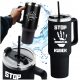  Thermo Mug With Handle Thermos 1200ml With Straw For Coffee Tea + Engraving