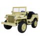  Military Retro Strong Car for 3 Children Matcha + 4x4 Drive + Storage + EVA