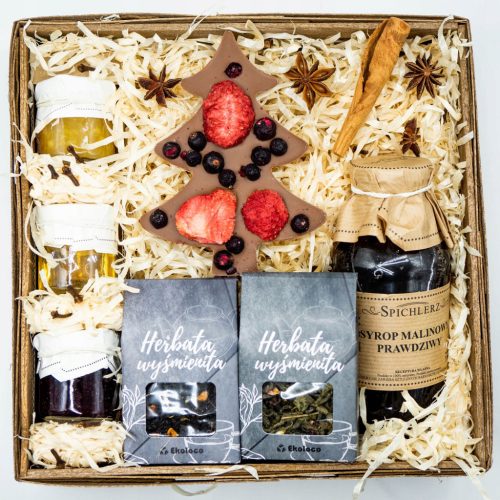  GIFT Box Christmas Chocolate Tea Honey Jam St. Nicholas Day Gift