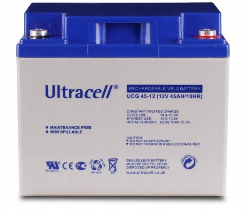  45Ah 12V deep cycle Ultracell gel battery