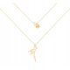  Gold plated parrot necklace