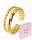  Women's ring GOLD PLATED double decorated STA