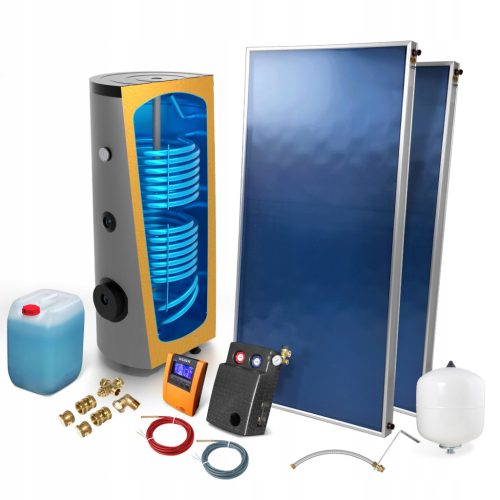  Solar collector set 2 x FX-FP 2.5 + 300l tank