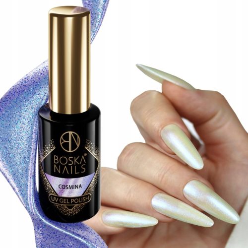  Hybrid Varnish Boska Nails 487 Cosmina 6ml Cosmic Glow Light Purple