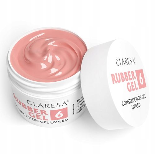  CLARESA Rubber Gel Gel for building and extending nails 06 90 g