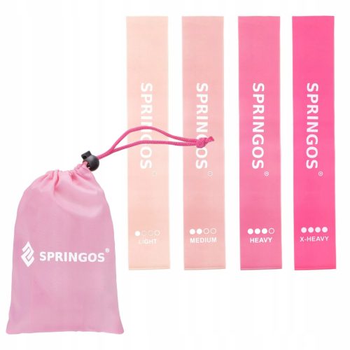  HIT Exercise bands 4 pieces SET promotion training bands for gyms pink