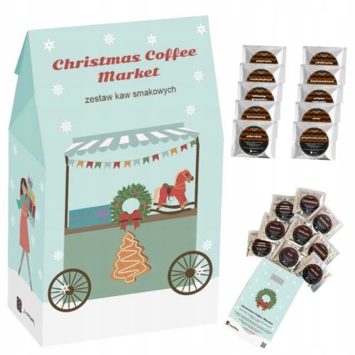  Set of flavored coffees CHRISTMAS COFFEE MARKET gift for sister brother