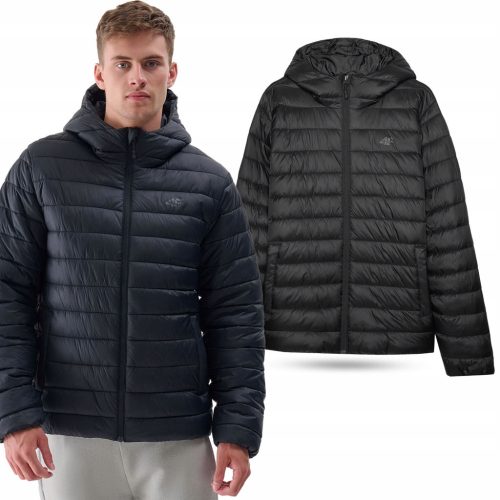  MEN'S WINTER JACKET 4F DOWN WITH HOOD QUILTED SPORTS AW24M484