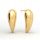  Stud earrings drops oblong silver gold plated free box