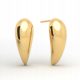  Stud earrings drops oblong silver gold plated free box