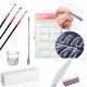  ACRYLIC GEL SET 3xBRUSH FORMS KNOTTERY FILE POLISHER GLASS