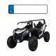  Buggy ATV Strong Racing for 2 children White + Brushless motor + Pump