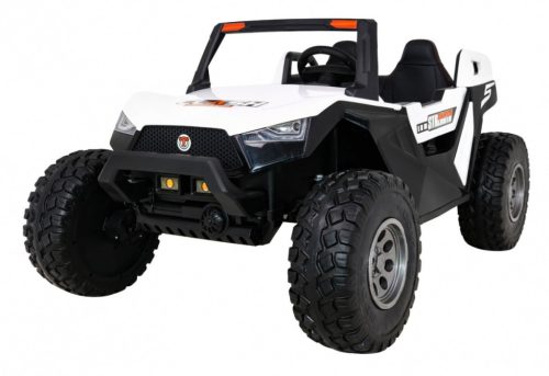  Buggy Clash Battery Operated for 2 Children White + Remote Control + 4x4 Drive + Adjust