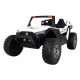  Buggy Clash Battery Operated for 2 Children White + Remote Control + 4x4 Drive + Adjust