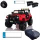  Children's off-road vehicle type jeep Monster 4x4 Red + Remote control + Adjustment