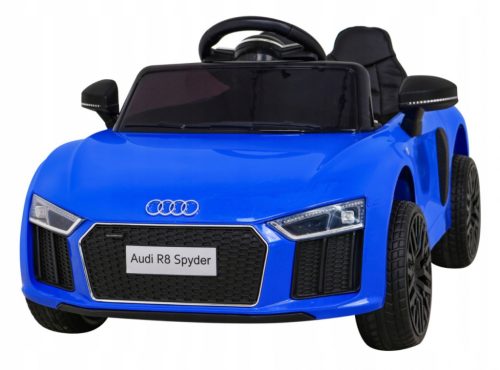  AUDI R8 BATTERY FOR CHILDREN BLUE + REMOTE CONTROL + EVA + SLOW START MP3