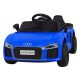  AUDI R8 BATTERY FOR CHILDREN BLUE + REMOTE CONTROL + EVA + SLOW START MP3