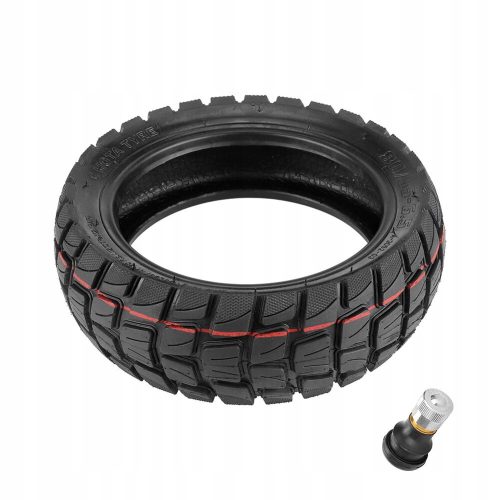  10 Inch 80/55-6.5 tubeless road tire with nozzle