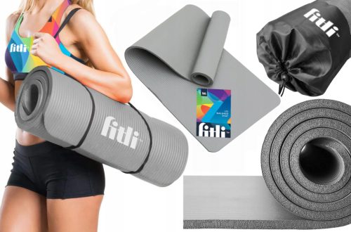  Fitli exercise mat 183 cm x 61 cm gray