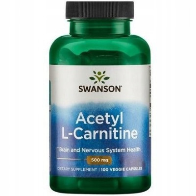  SWANSON ALC ACETYL L-CARNITINE 500mg 100 CAPSULES