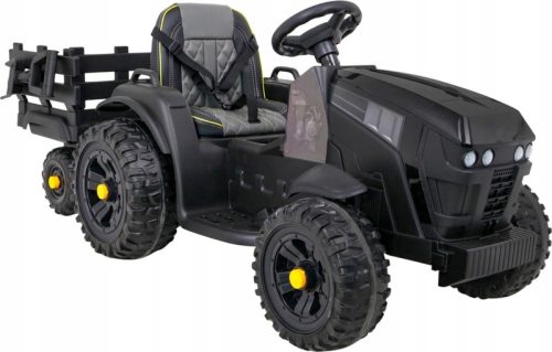  ELECTRIC TRACTOR WITH TRAILER 12V 2x45W BLACK REMOTE CONTROL