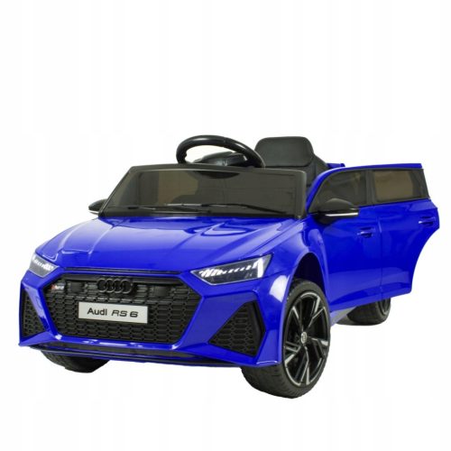  Audi RS-6 4x4 EVA Leather Battery Car CAR-M-12-BLUE