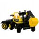  Battery operated excavator for children LED MP3 trailer moving bucket