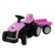  Battery operated tractor for children + trailer TRAK-SX-1-PINK