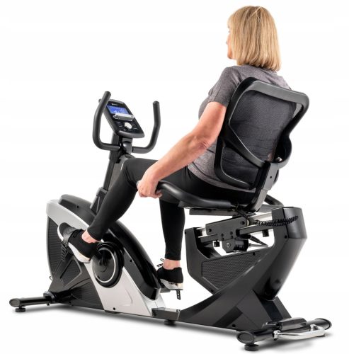  HopSport adjustable electromagnetic horizontal exercise bike