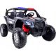  MEGA JEEP BUGGY POLICE 2 SEATS 24V POWER 800W SHOCK ABSORBERS REMOTE CONTROL