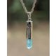  AQUA AURA ORGINAL RUNE ALGIZ PENDANT SILVER.