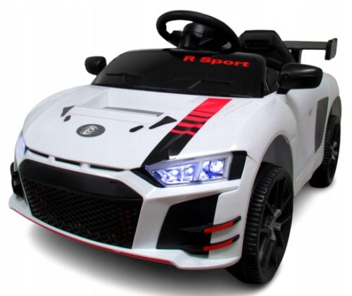  Cabrio A1 White, battery-powered car, rocking function, EXHIBITION REMOTE CONTROL,