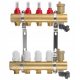  Underfloor heating manifold 4-2x valve 2x air vent