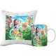  MUG AND PILLOW SET CHEF FAIRIES FAIRY TALES GIFT IDEA VARIOUS PATTERNS