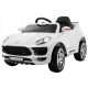  BATTERY POWERED CAR TURBO-S FOR CHILDREN WHITE + REMOTE CONTROL + SLOW START + WHEELS