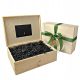  Wooden gift box - box 40x30x13 | FILLER | RIBBON | LETTER
