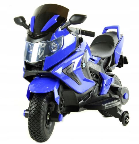  Battery operated motorbike for children 2 x 45 inflatable wheels leather